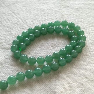 8 mm aventurin ásványgyöngy szálban