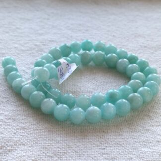 8 mm jade menta gyöngy szálban