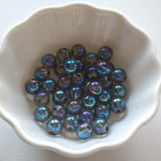 8 mm aqua aura ásványgyöngy