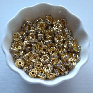 8 mm rondelle arany szín