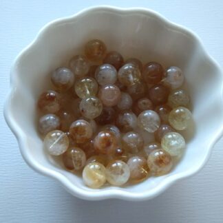 8 mm citrin ásványgyöngy