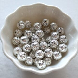 8 mm hematitos rózsaszín lávakő gyöngy