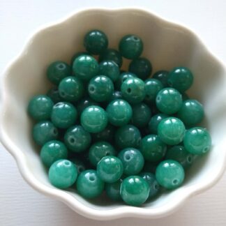 8 mm jade fenyőzöld gyöngy