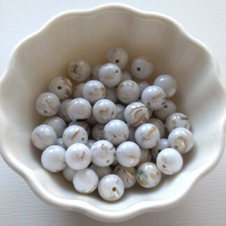 8 mm kagyló krém gyöngy