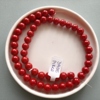 8 mm jade piros szálban