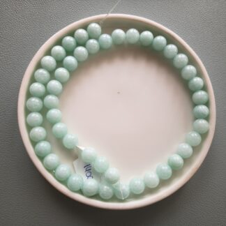 8 mm jade menta szálban