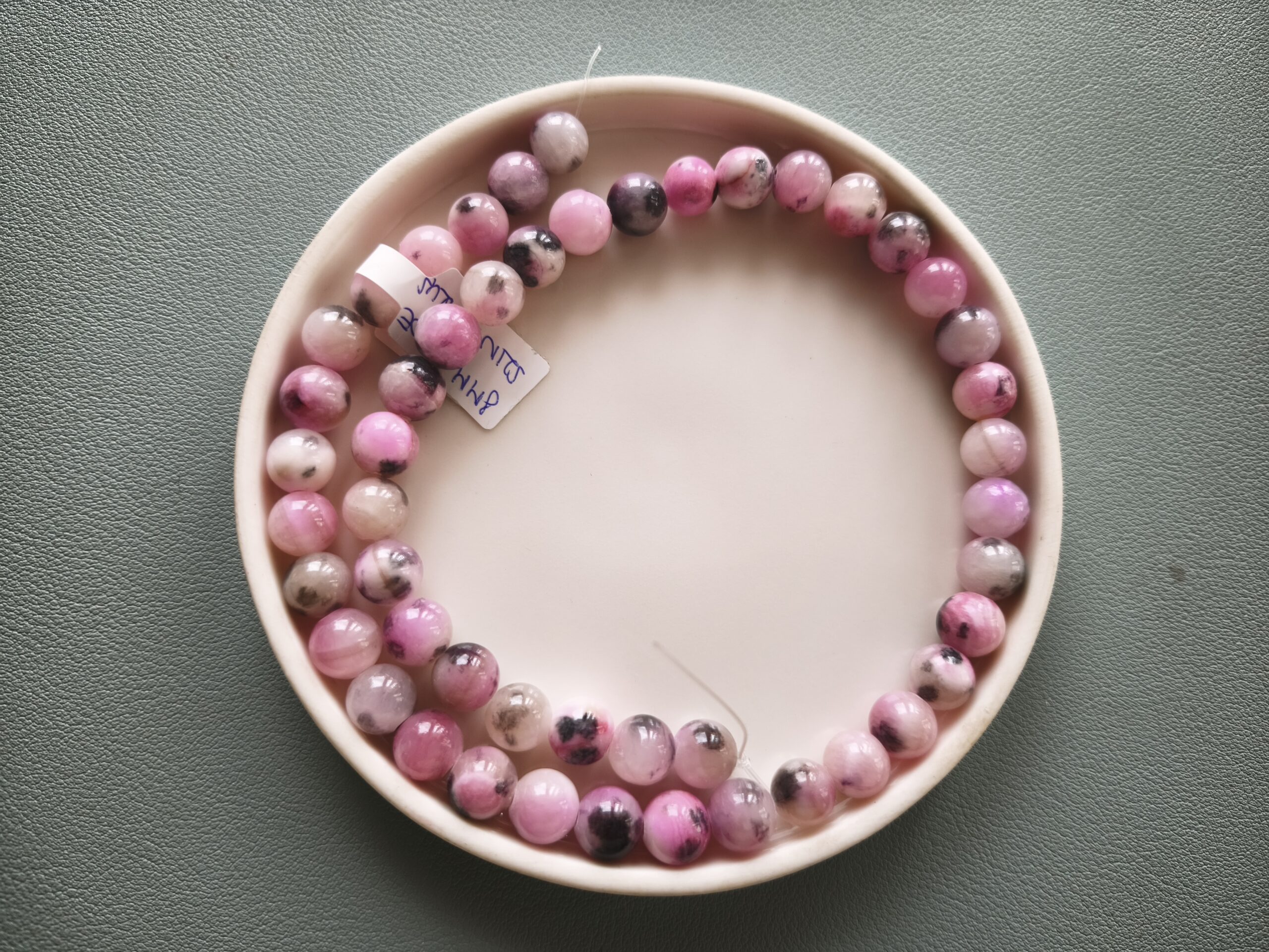 8 mm jade cseresznye szálban