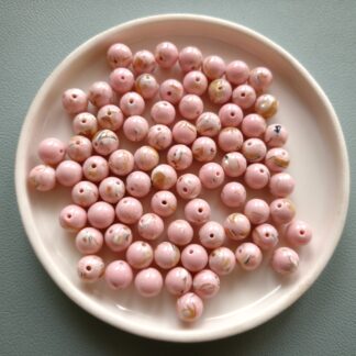 8 mm kagyló rózsaszín gyöngy