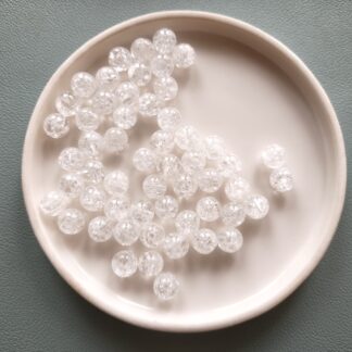 8 mm repesztett hegyikristály ásványgyöngy