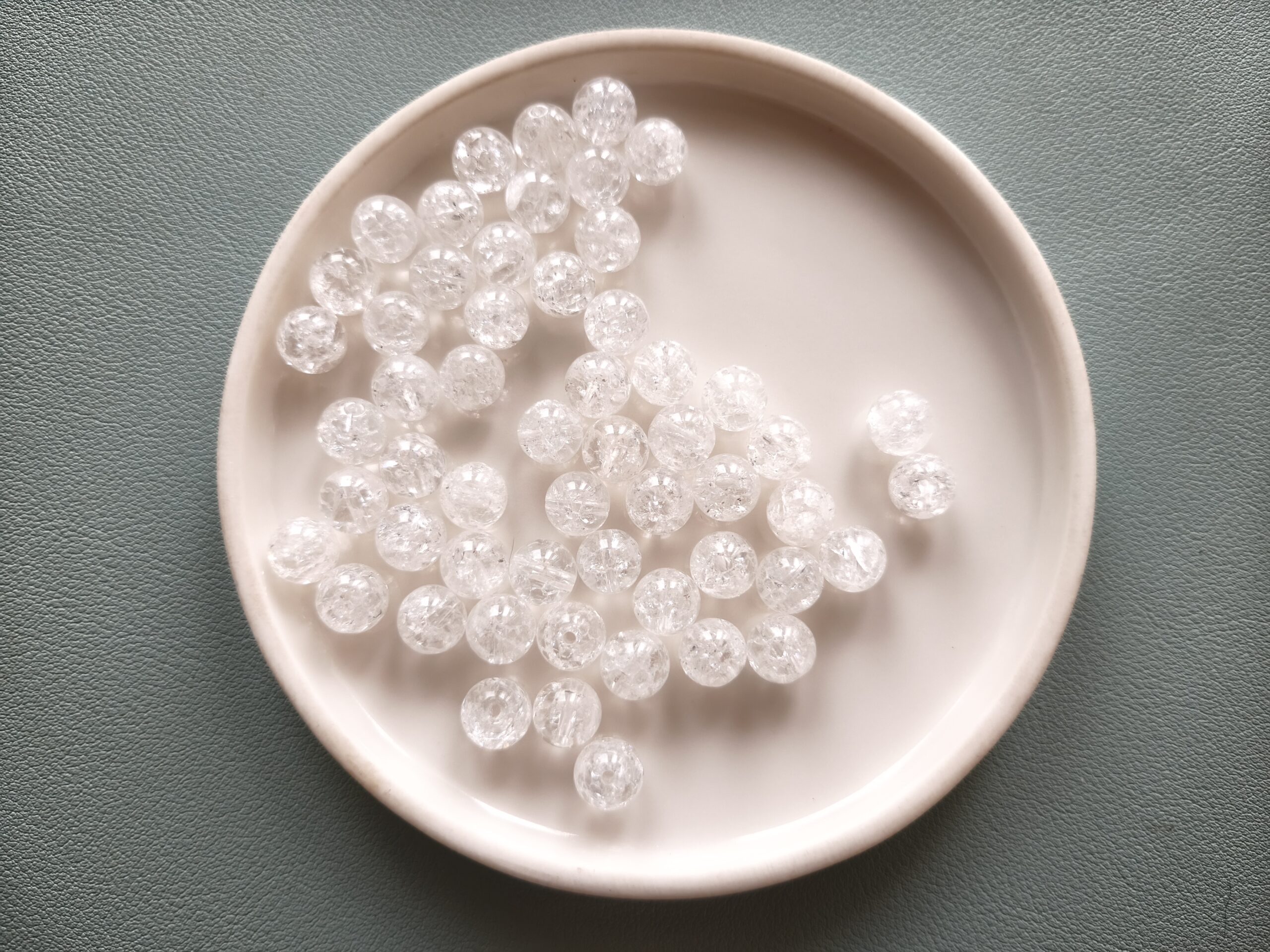 8 mm repesztett hegyikristály ásványgyöngy