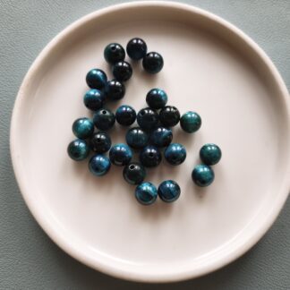 8 mm tigrisszem kék gyöngy
