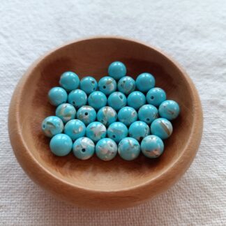 8 mm kagyló kék gyöngy