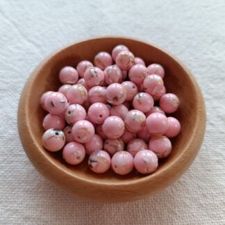 8 mm kagyló rózsaszín gyöngy