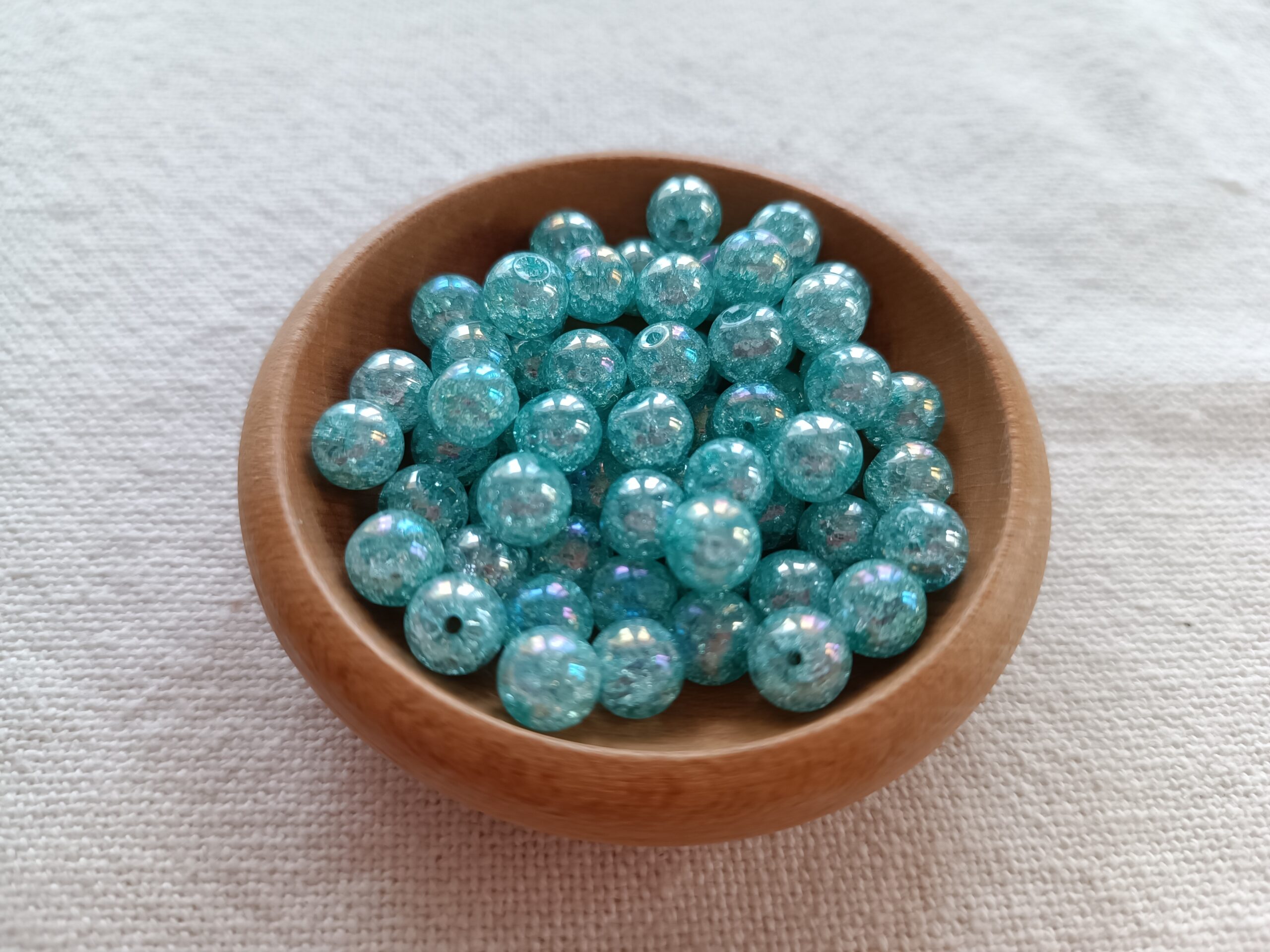 8 mm menta roppantott aura gyöngy