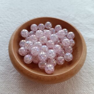 8 mm rózsaszín roppantott aura gyöngy