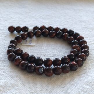 8 mm macskaszem ásványgyöngy szálban