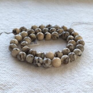 8 mm zebradorit ásványgyöngy szálban