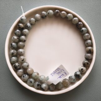 8 mm jaspis kiwi szálban