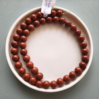 8 mm jaspis vörös szálban