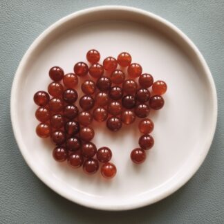 8 mm karneol ásványgyöngy