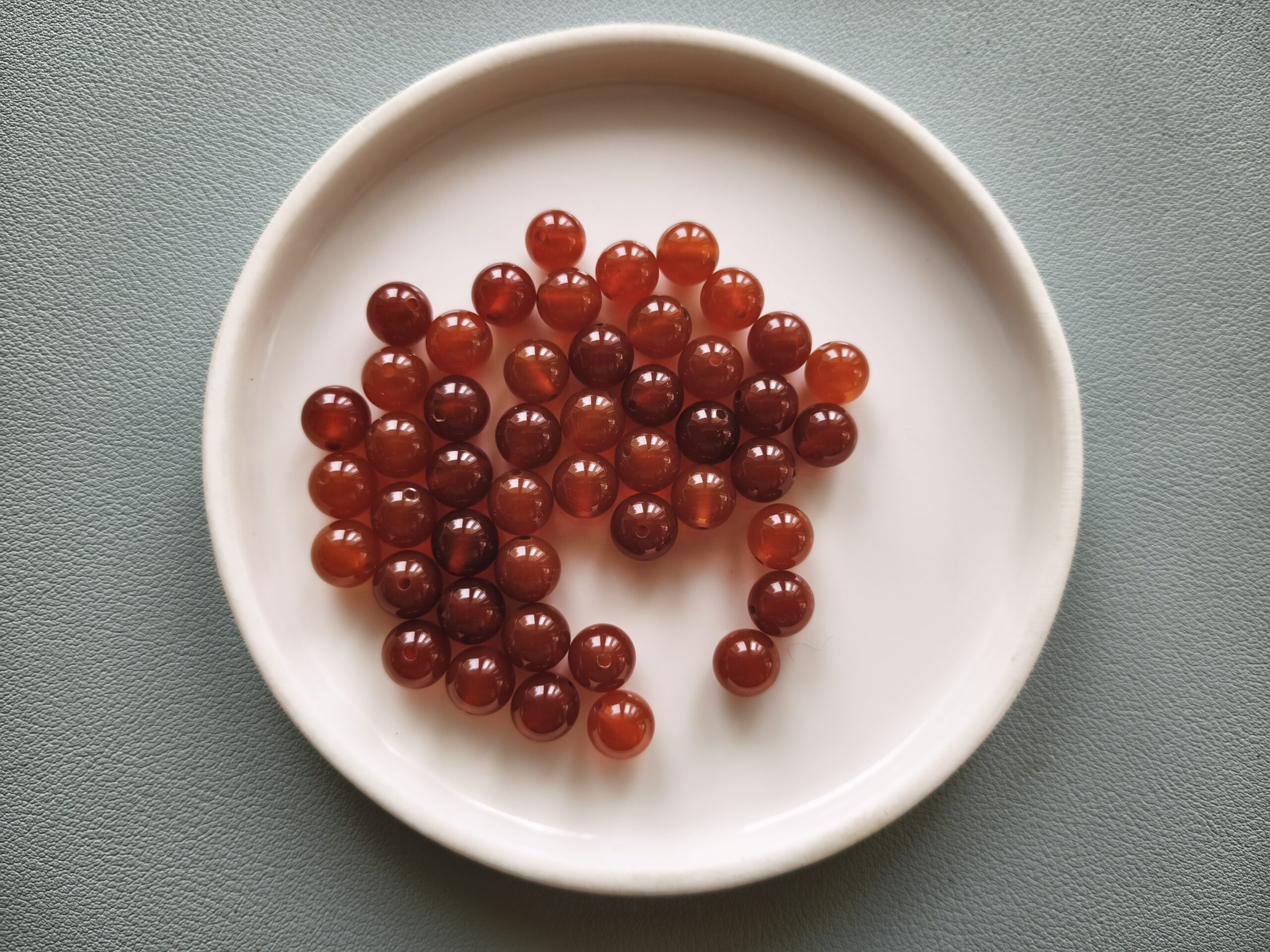 8 mm karneol ásványgyöngy