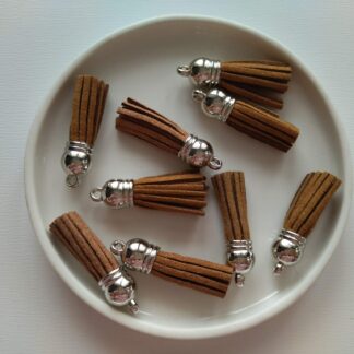 Bőrszálas bojt barna