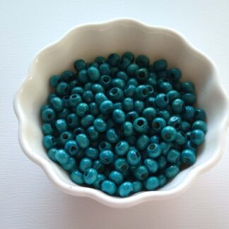 Fa gyöngy türkiz