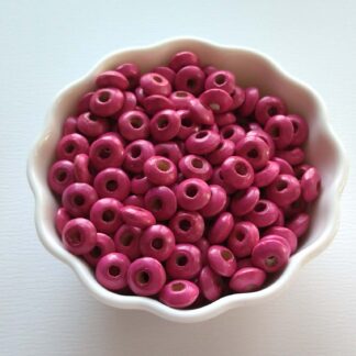 Fa lencse gyöngy pink