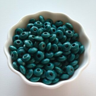 Fa lencse gyöngy türkiz