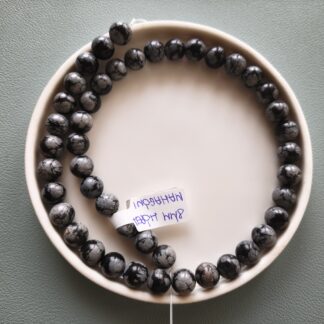 8 mm obszidián hópehely szálban