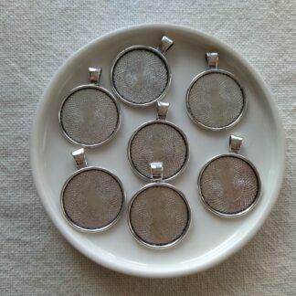 20 mm fém medálalap üveglencséhez