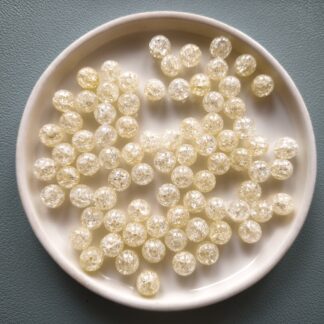 8 mm roppantott gyöngy citrom