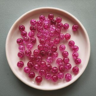 8 mm roppantott gyöngy pink